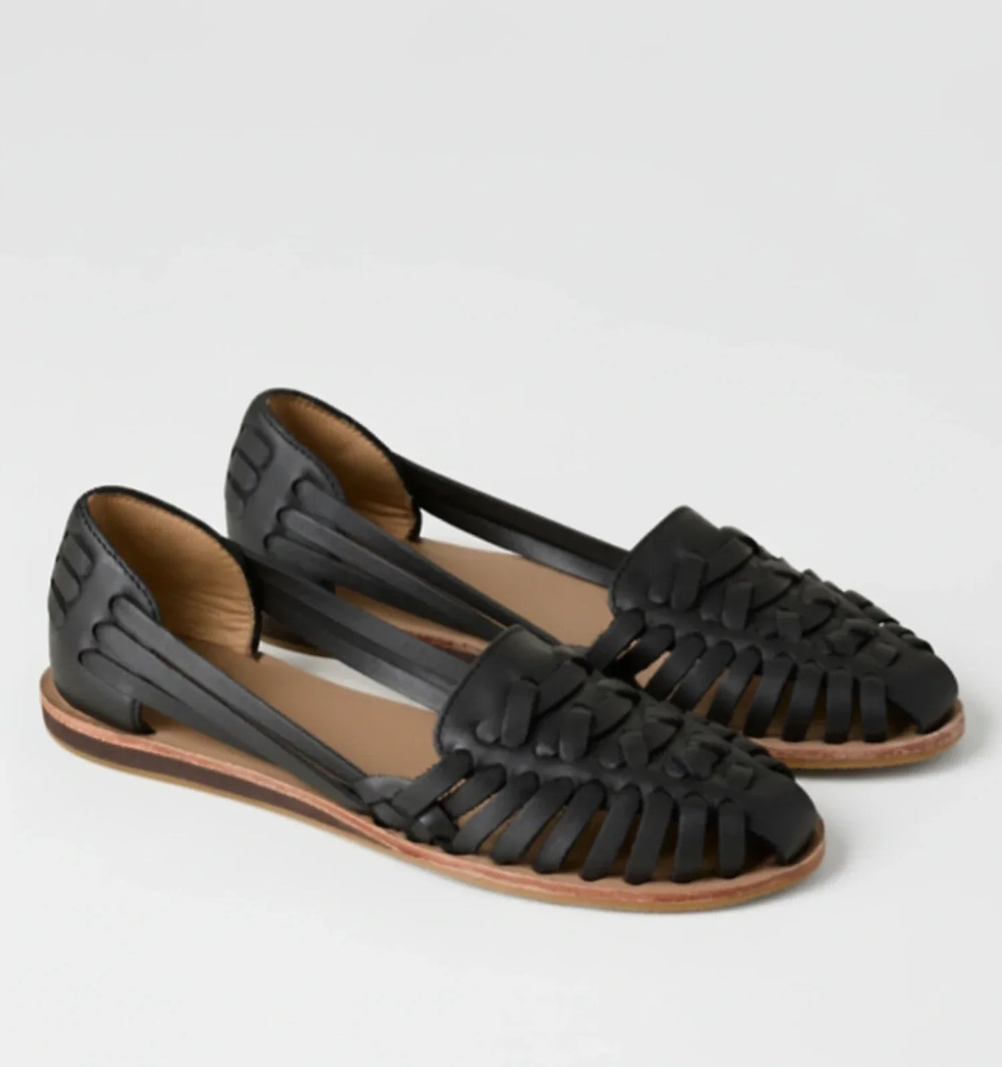 Luvrefashion | Orthopedic Woven Mules for in Black - front view