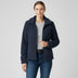 Chaqueta de mujer con cremallera - Azul oscuro