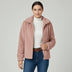 Chaqueta de mujer con cremallera - Rosa