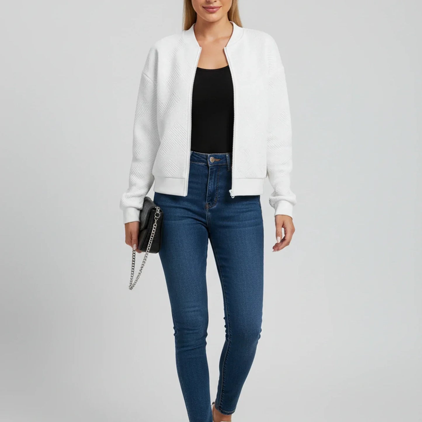 Luvrefashion | Zippered Jacket in Blue - image 6