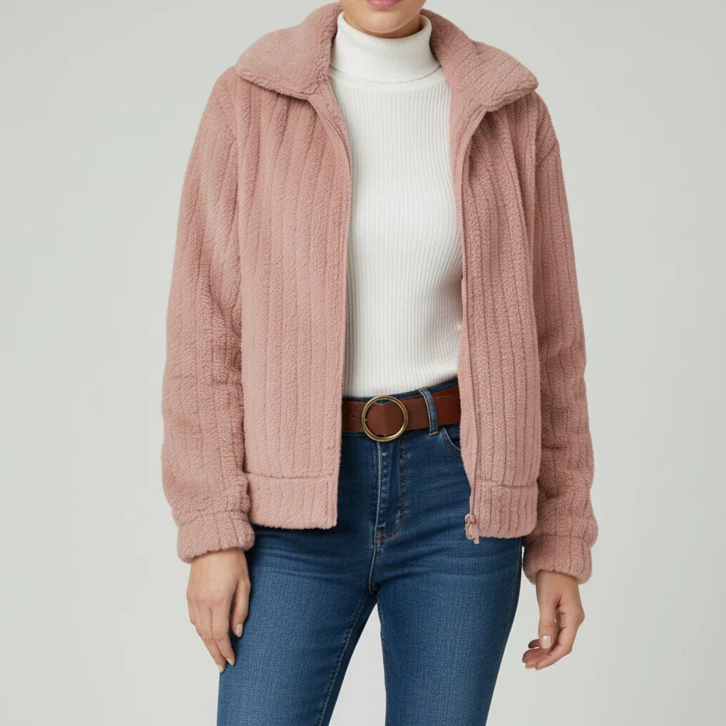 Luvrefashion | Ladies' Zippered Jacket in Dark Blue - image 8