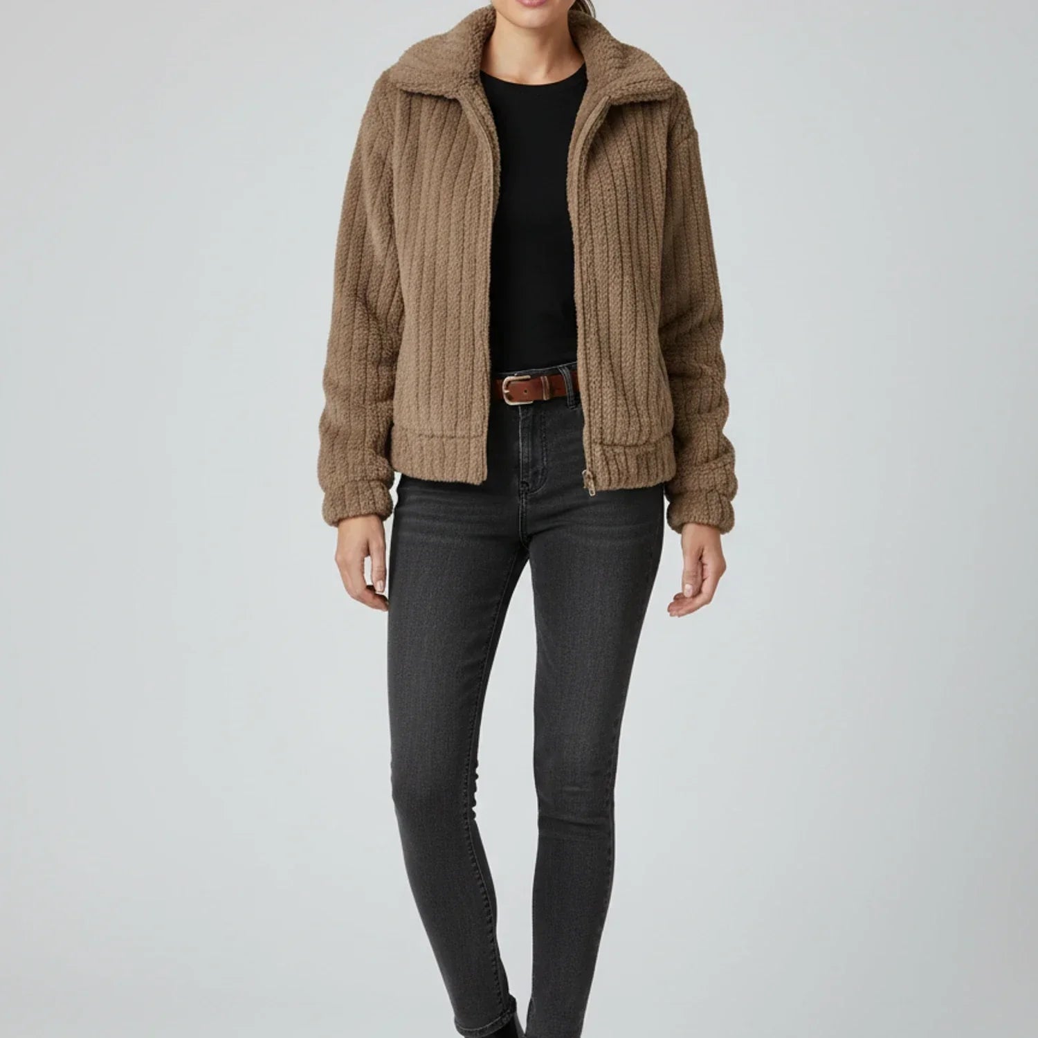 Luvrefashion | Ladies' Zippered Jacket in Dark Blue - image 12