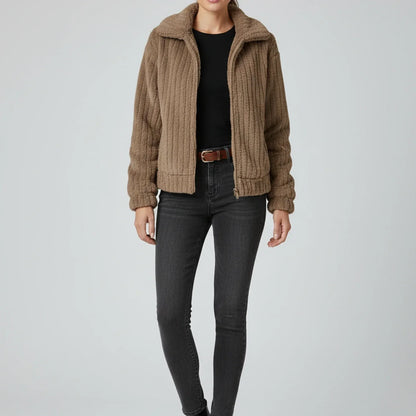 Luvrefashion | Ladies' Zippered Jacket in Dark Blue - image 12
