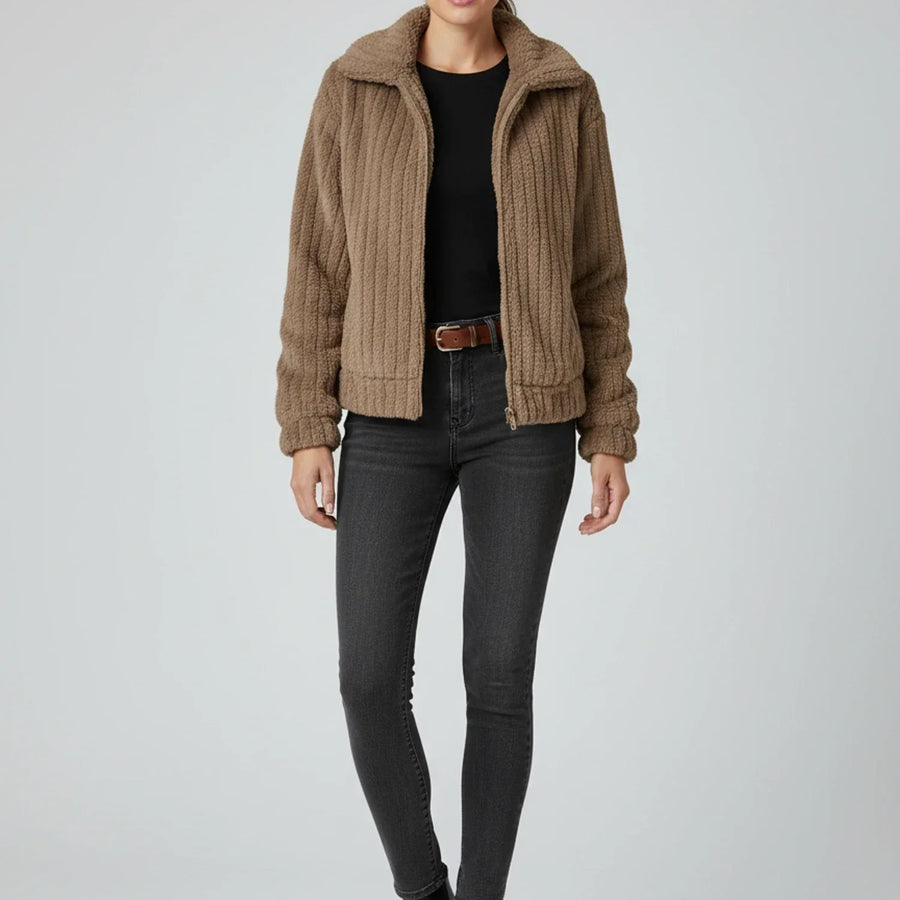 Luvrefashion | Ladies' Zippered Jacket in Dark Blue - image 12