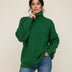 Suéter de punto grueso extragrande para mujer - Verde