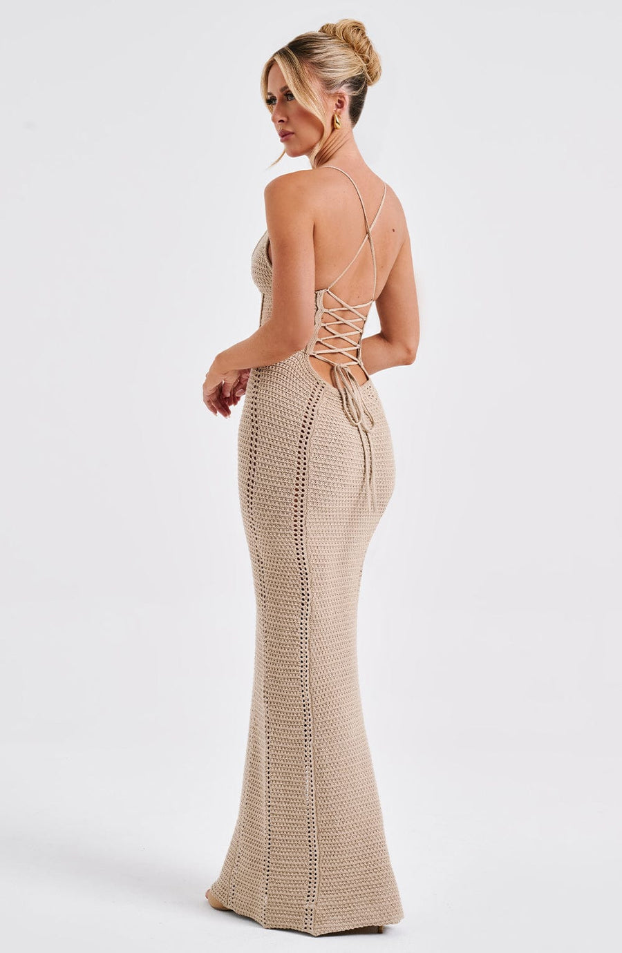 Vestido largo de verano Sophia Beige