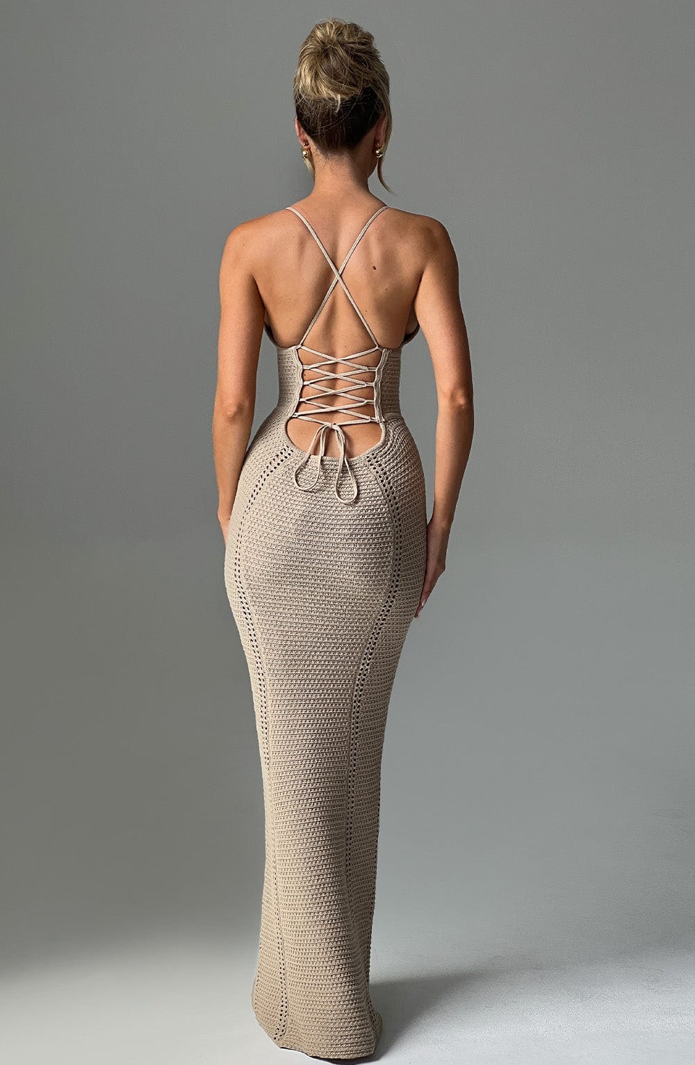 Vestido largo de verano Sophia Beige