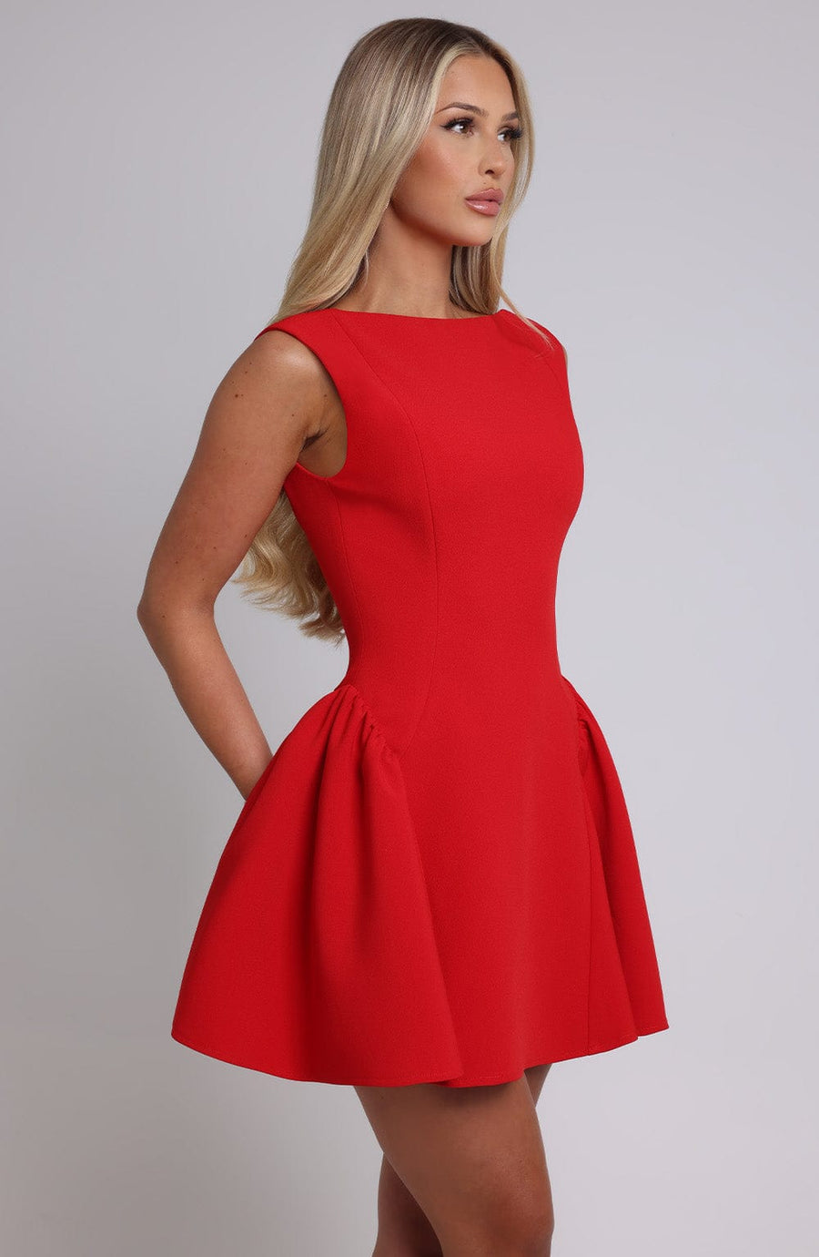 Sophia Vestido Corto Rojo - Moda de Verano Encantadora