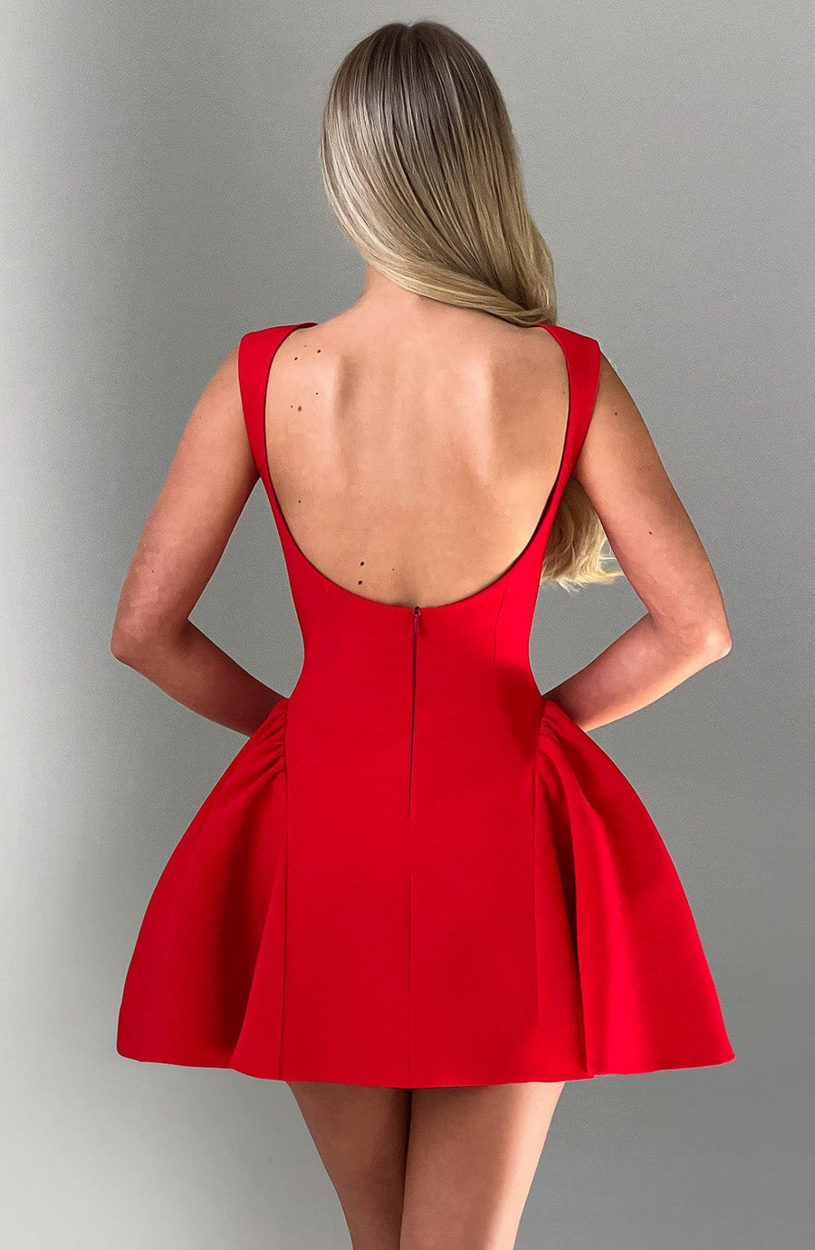 Sophia Vestido Corto Rojo - Moda de Verano Encantadora